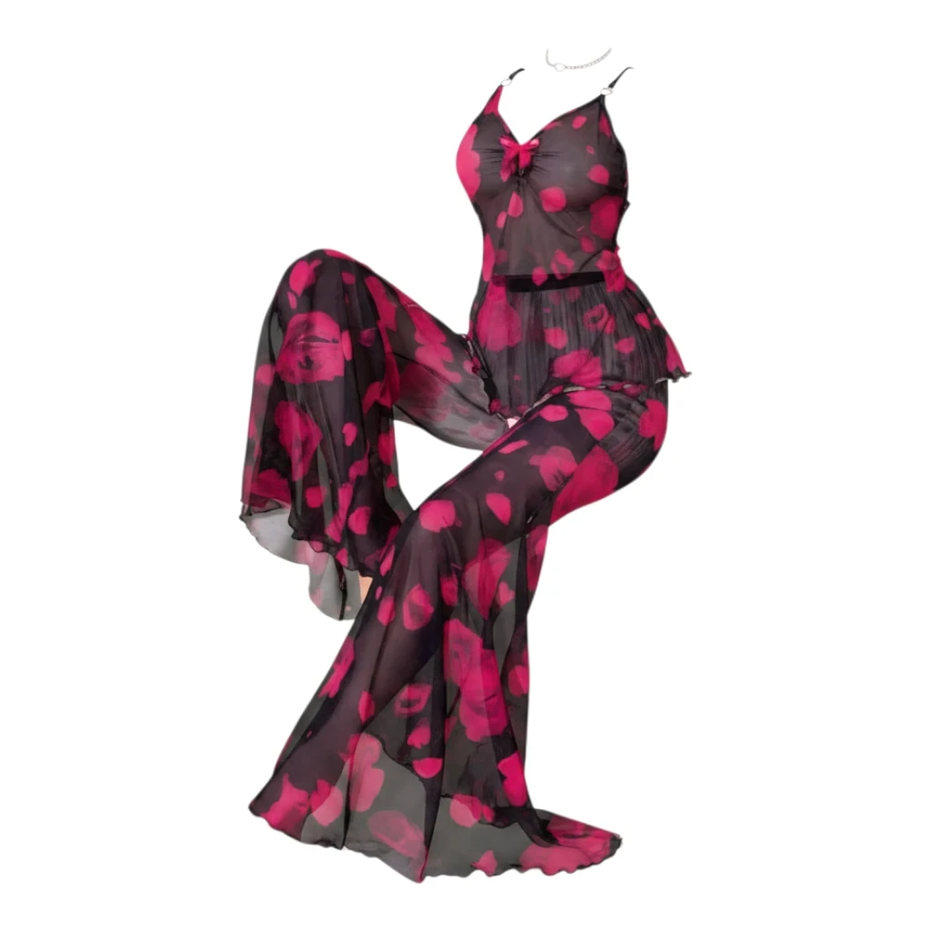 طقم تول ليغرا ثلاث قطع – Rose Night
