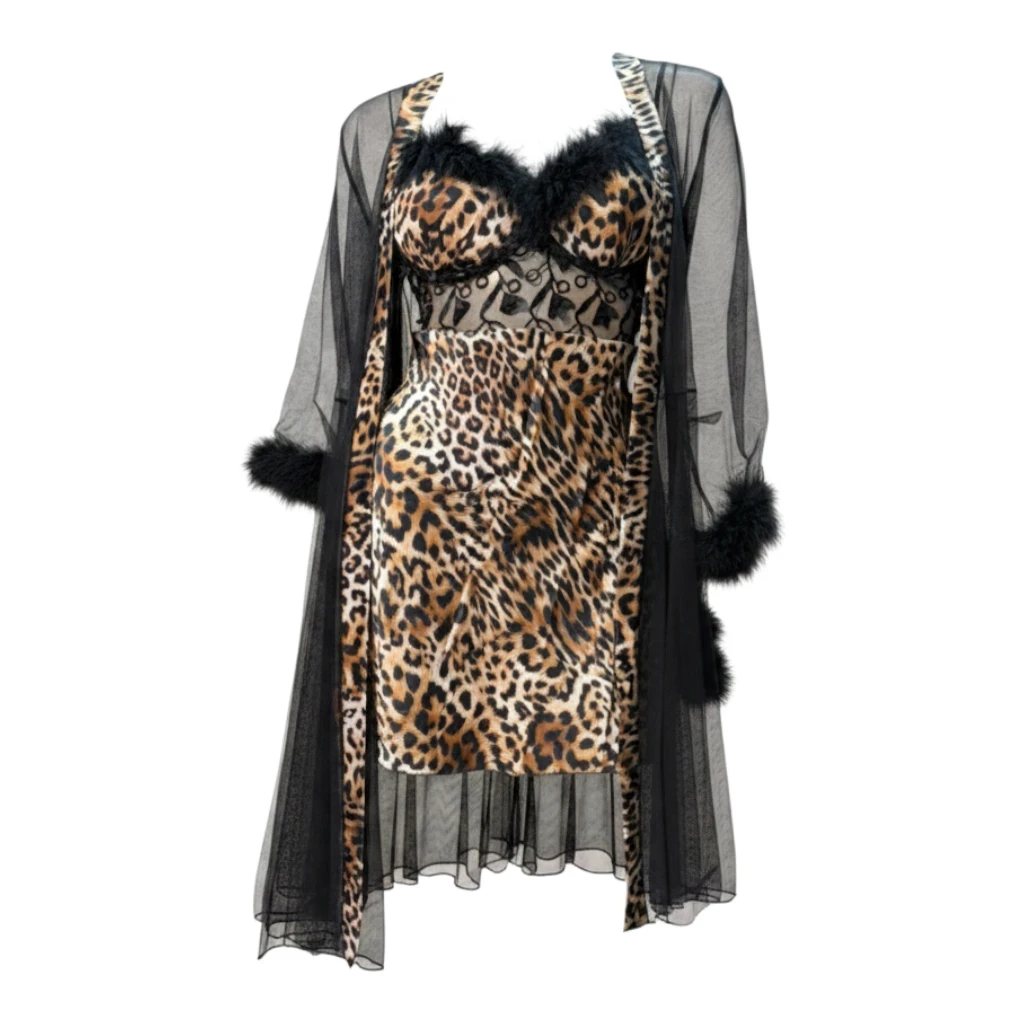 طقم ساتان حرير ليوبارد – Leopard Silk