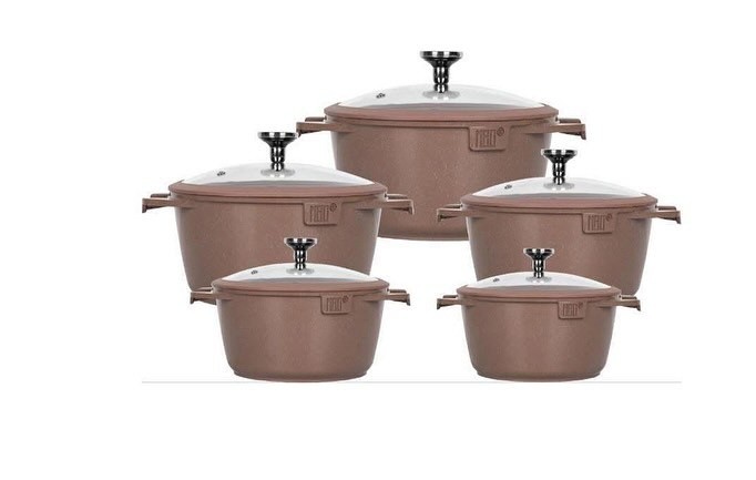 MGC Cast Aluminum Soup Pot Set مجموعة أواني MGC المصنوعة من الألومنيوم المصبوب: تصميم عصري صديق للبيئة، متوافقة مع المواقد الحديثة