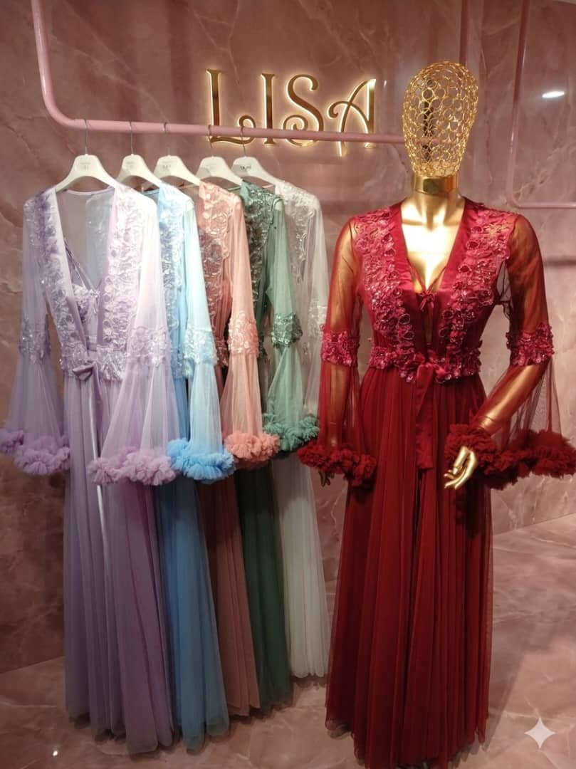 صباحية عروس طويلة صدر شك فاخر